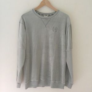 Cozy Season 🍂 | New | PINK | Grey Velour Crewneck Sweater